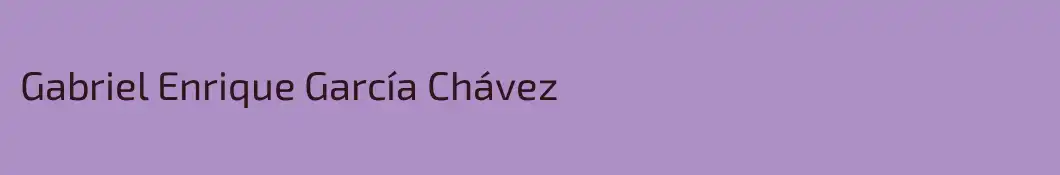 Gabriel Enrique García Chávez